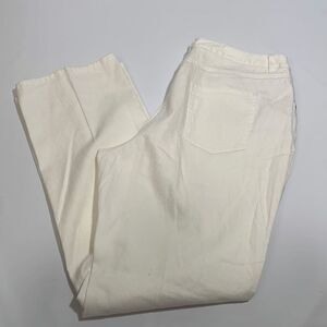 Ruby Rd. Classic Flat Front White Denim Jean
